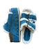 Intentionally Shoe Size 36 Teal & White Suede Platform Fur Lined Buckles Sandals Teal & White / 36
