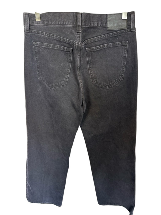 Denim Forum Size 29 Black Cotton Low Rise Wide Leg Jeans Black / 29