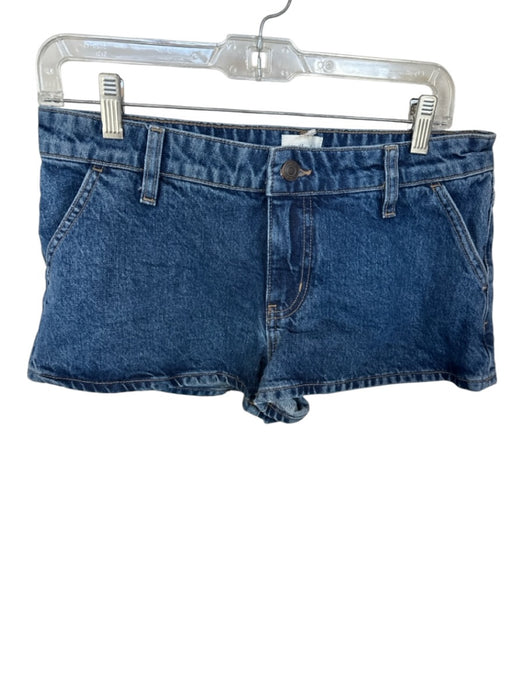 Wilfred Size 28 Med Dark Wash Cotton Denim Cheeky Shorts Med Dark Wash / 28