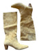 Silent D Shoe Size 36 Tan Suede Kitten Heel Slouch Boots Tan / 36