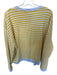 We The Free Size S Yellow & Blue Cotton Long Sleeve Striped Sweater Yellow & Blue / S