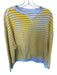 We The Free Size S Yellow & Blue Cotton Long Sleeve Striped Sweater Yellow & Blue / S