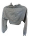 Alo Size Est XS/S Light Gray Cotton Blend Long Sleeve Half Zip Cropped Jacket Light Gray / Est XS/S