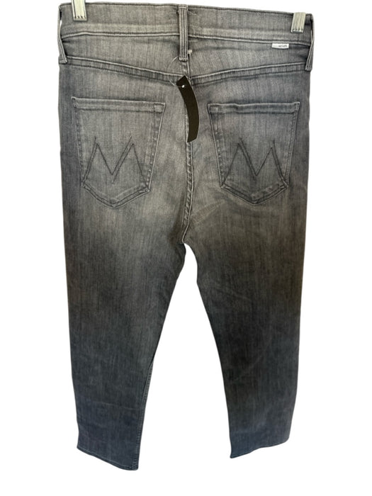 Mother Size 26 Gray Cotton Blend High Waist Button Fly Skinny Jeans Gray / 26
