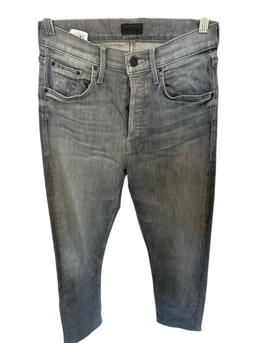 Mother Size 26 Gray Cotton Blend High Waist Button Fly Skinny Jeans Gray / 26