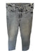 Mother Size 26 Light Gray Cotton Blend High Waist Button Fly Straight Leg Jeans Light Gray / 26