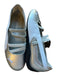 Puma Shoe Size 6.5 Silver & White Leather Metallic Laceless Athletic Sneakers Silver & White / 6.5
