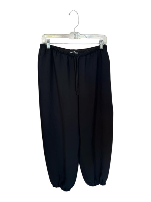 Aritzia Size S Black Polyester Drawstring Wide Leg Pants Black / S