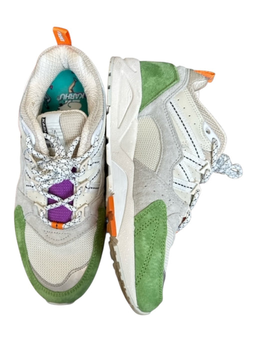 Karhu Shoe Size 5 Green & Gray Suede & Canvas Color Block Athletic Sneakers Green & Gray / 5