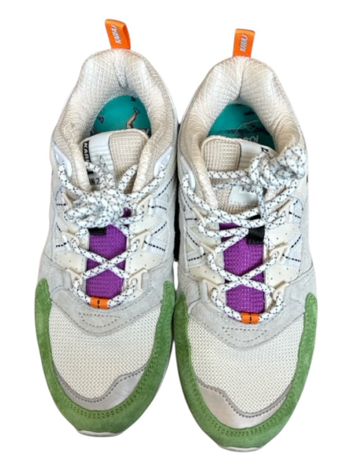 Karhu Shoe Size 5 Green & Gray Suede & Canvas Color Block Athletic Sneakers Green & Gray / 5