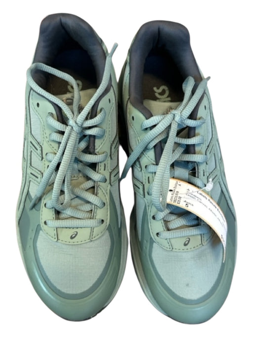 Asics Shoe Size 5 Green Canvas Athletic Sneakers Green / 5