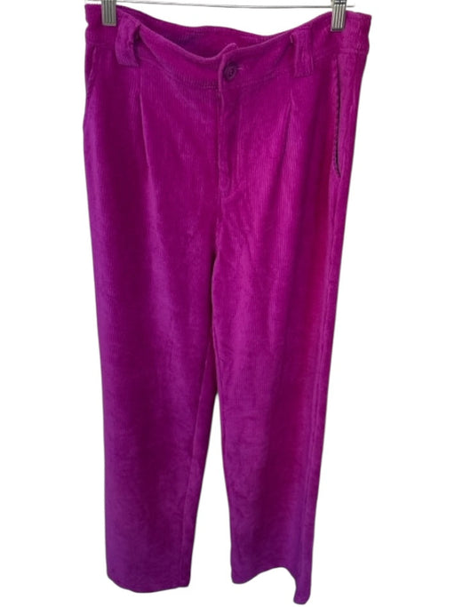 &merci Size L Chocolate Brown Polyester Blend High Waist Side Zip Wide Leg Pants Chocolate Brown / L