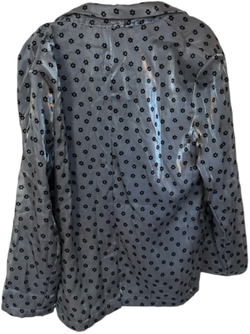 TCEC Size M Gray & Black Polyester Blend Long Sleeve Flowers Jacket Gray & Black / M