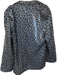 TCEC Size M Gray & Black Polyester Blend Long Sleeve Flowers Jacket Gray & Black / M