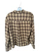 Dairy Boy Size M/L Tan & brown Cotton Plaid Long Sleeve Button Down Flannel Top Tan & brown / M/L