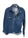 Zara Size XS/S Dark Wash Cotton Long Sleeve Button Down Denim Jacket Dark Wash / XS/S