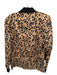 Lucca Size M Brown & Black Polyester Long Sleeve Animal Print One Button Jacket Brown & Black / M
