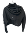 Alo Size M Black Polyester Blend Hood Neoprene Cropped Athletic Jacket Black / M