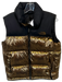 The North Face Size S Black & Bronze Nylon Goose Down Puffer Metallic Vest Black & Bronze / S