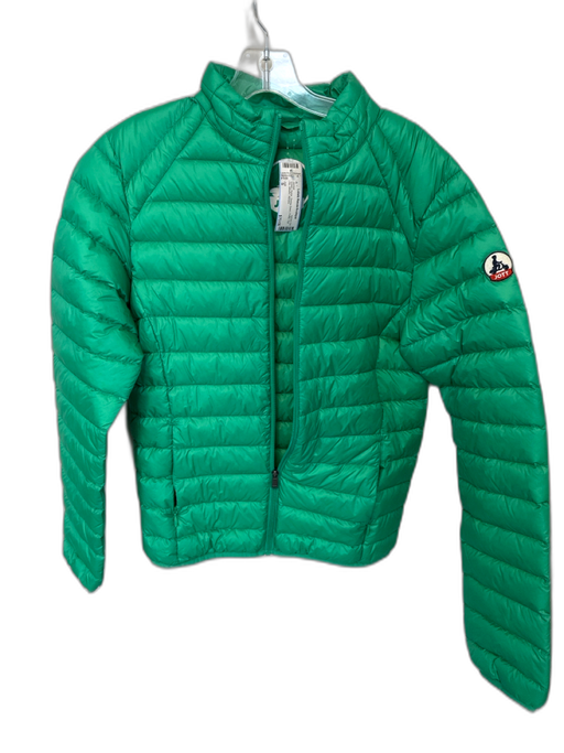 Jott Size S Green Nylon Goose Down Puffer Full Zip Athletic Jacket Green / S