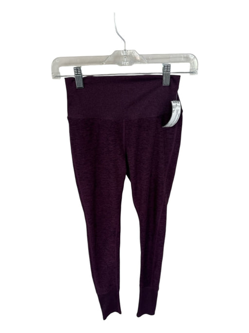 Alo Size XS Maroon Heathered Athletic Leggings Maroon / XS