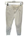 Mother Size 27 Cream Cotton Blend Mid Rise Skinny distressed Jeans Cream / 27