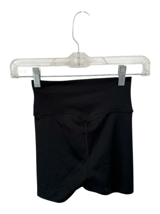 Alo Size XXS Black High Waist Bike Short Athletic Shorts Black / XXS