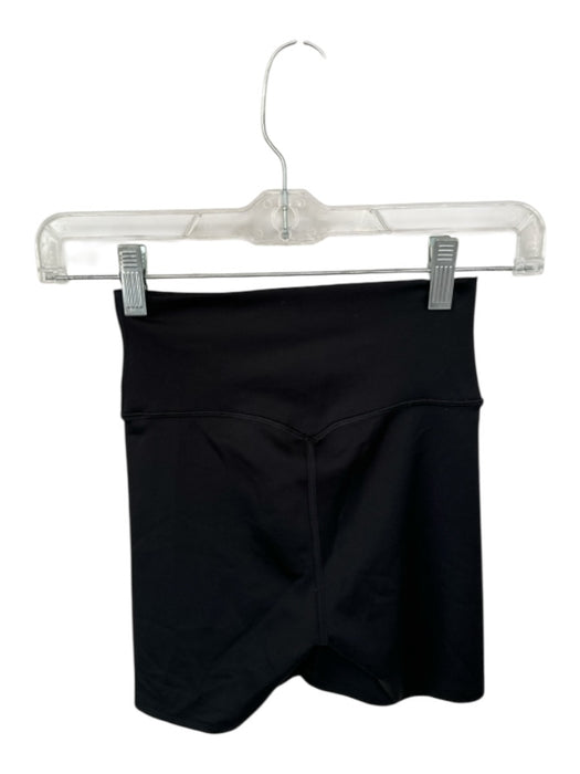 Alo Size XXS Black High Waist Bike Short Athletic Shorts Black / XXS
