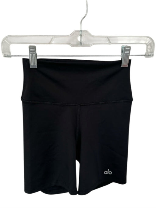 Alo Size XXS Black High Waist Bike Short Athletic Shorts Black / XXS