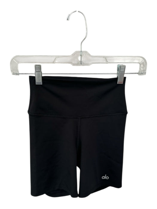 Alo Size XXS Black High Waist Bike Short Athletic Shorts Black / XXS