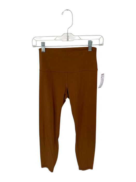 Lululemon Size 6 Brown High Waist Solid Athletic Leggings Brown / 6