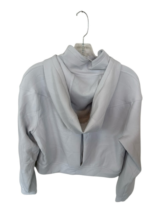 Lululemon Size 8 Light Gray Neoprene Hood Full ZIp Cropped Athletic Jacket Light Gray / 8