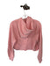 Lululemon Size XS/S Coral Pink Cotton Blend Long Sleeve Half Zip Cropped Hoodie Coral Pink / XS/S