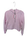 Lululemon Size XS/S Pink Cotton Blend Long Sleeve Half Zip Cropped Hoodie Pink / XS/S