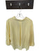Zara Size S Yellow Linen Blend Long Sleeve Button Down Collar Oversized Top Yellow / S