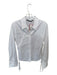 Zara Size M White Cotton Long Sleeve Button Down Lace Up Side Top White / M