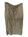Free People Size 8 Taupe Cotton Drawstring Cargo Maxi Skirt Taupe / 8