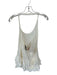 Zara Size M White Halter Neck Ruffles built in shorts Back Zip Dress White / M
