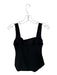 Babaton Size 6 Black Polyester Sleeveless Side Slits Back Zip Top Black / 6
