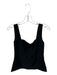 Babaton Size 6 Black Polyester Sleeveless Side Slits Back Zip Top Black / 6