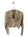 Lululemon Size Est XS/S Tan Cotton Blend Full Zip Cropped Athletic Hoodie Tan / Est XS/S