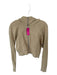 Lululemon Size Est XS/S Tan Cotton Blend Full Zip Cropped Athletic Hoodie Tan / Est XS/S