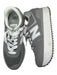 New Balance Shoe Size 6.5 Gray & White Canvas & Suede Platform Athletic Sneakers Gray & White / 6.5