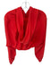 Alo Size Est XS/S Tomato Cotton Full Zip Cropped Athletic Hoodie Tomato / Est XS/S