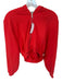 Alo Size Est XS/S Tomato Cotton Full Zip Cropped Athletic Hoodie Tomato / Est XS/S