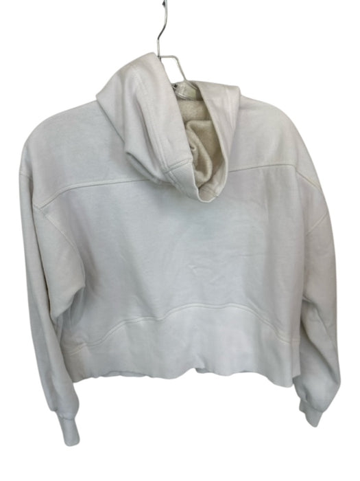 FP Movement Size Est S Cream Cotton Hood Long Sleeve Full Zip Athletic Hoodie Cream / Est S