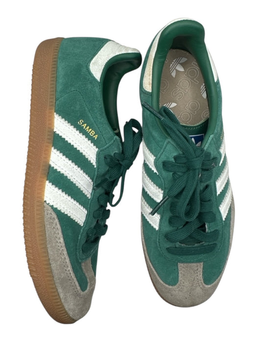 Adidas Shoe Size 5.5 Green & Gray Suede Athletic Sneakers Green & Gray / 5.5