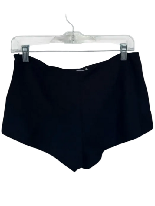 Aritzia Size 8 Black Polyester Side Zip Cheeky Shorts Black / 8