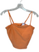 Alo Yoga Size M Orange Built in bra Cropped Square Neck Athletic Top Orange / M