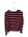 TNA Size M Black & Red Cotton Long Sleeve Striped Front Pocket Top Black & Red / M